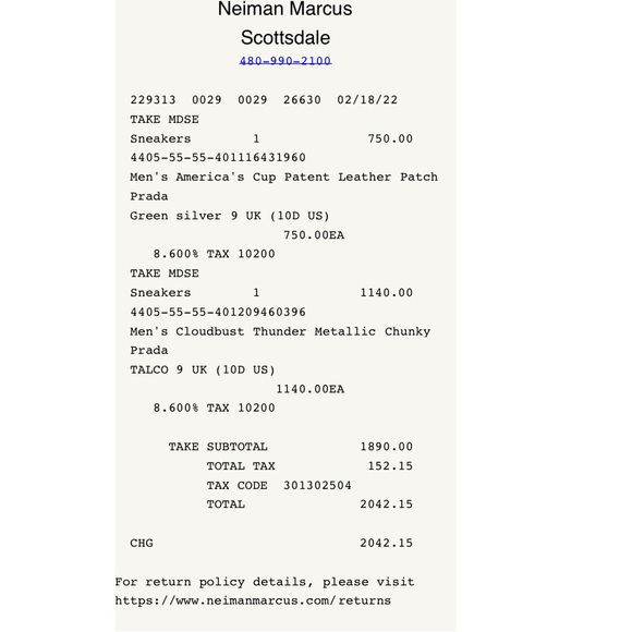 PRADA**AUTHENTIC CLOUDBUST SNEAKERS - Picture 4 of 4